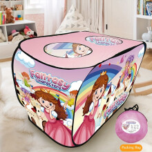 (Princess) Youngsters' Pop-Up Cartoon Bus Play Tent - Foldable Indoor/Outdoor Game House, No Installation Needed, Easy to Carry, Perfect Holiday Gift