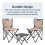 idooka 3 Piece Folding Camping Set 2 x Chairs 1 x Table 4