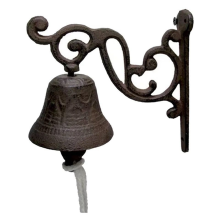 Campainha Antiga de Jardim Vintage, Metal Vintage Grande Fundido Montada Na Parede, Adequada para Decoração Casa Fazenda, B