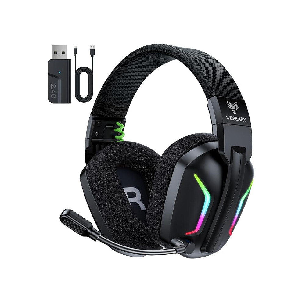 Wireless Gaming Headset For Pc, Ps5, 2.4Ghz Wireless Gaming Headphone 920483765275