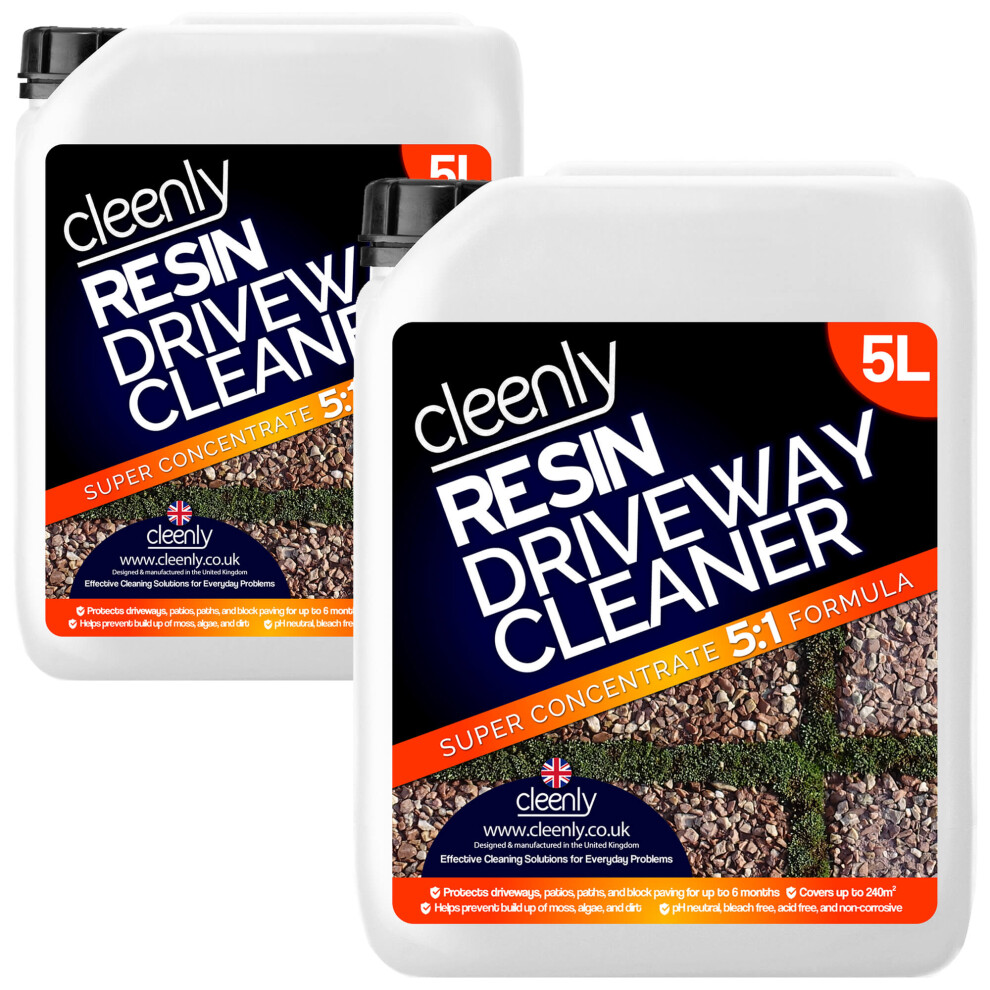 (10L) Cleenly 5L Resin Driveway Cleaner