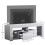 Vida Designs (White) Modern Luna LED TV Stand 2 Drawer Storage 7