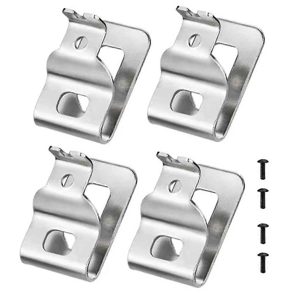 (As Show, One Size) Belt Clips, 4Pcs Drill Tool Clips Hook Kit With Screws For N268241 For 20V Power Tools Dcd980 Dcd98 5062994738951