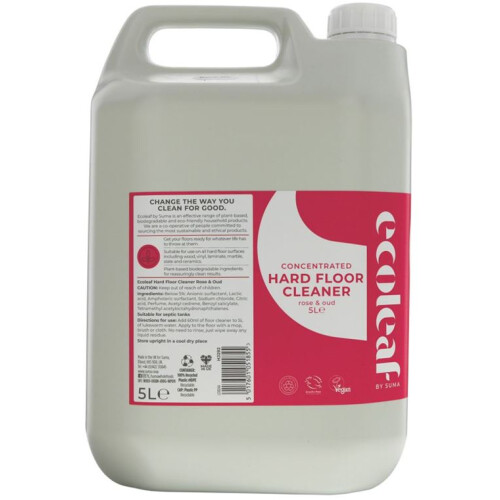 Ecoleaf Concentrated Hard Floor Cleaner Rose & Oud 5L