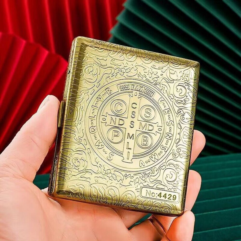 Yeuligo Silver Suncha Constantine Copper Cigarette Box Thick 20 Pcs Anti-Pressure Moisture-Proof Personalized Gift Antique Portable Cigarette Box