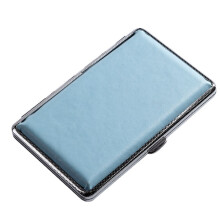 Double Gun Women's Cigarette Case Fine Cigarette Case Fine Cigarette Case Portable 20 Pack Llonged Creative Personalized Leather Automatic Flip Cover
