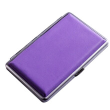 Double Gun Women's Cigarette Case Fine Cigarette Case Fine Cigarette Case Portable 20 Pack Llonged Creative Personalized Leather Automatic Flip Cover
