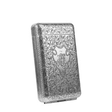 New Three-open Cigarette Box Peaky Blinder Same Style 16 Pcs Men's Portable Metal Cigarette Holder Carved Incense Box Anti-pressure
