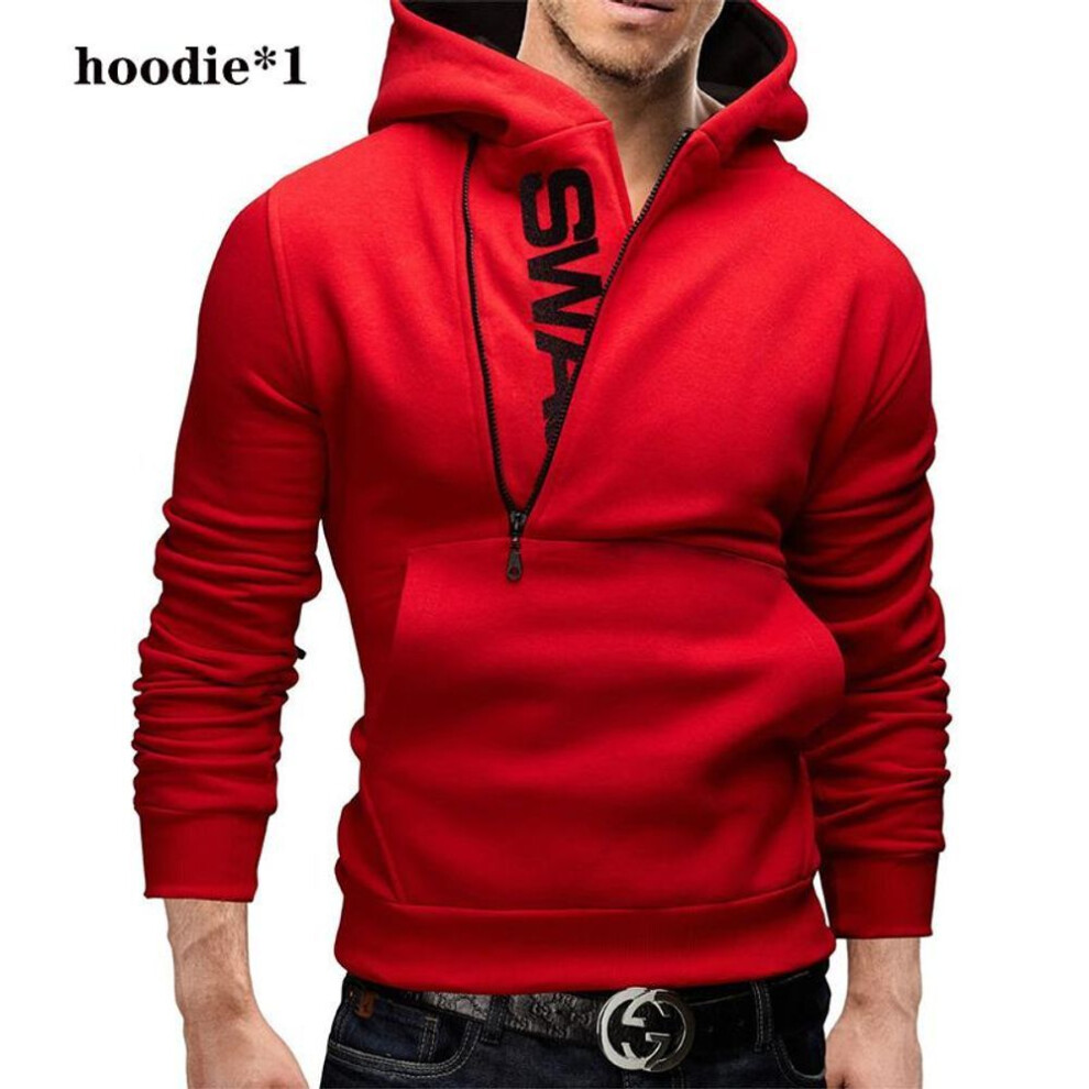 (red, M) Pullover Hoodies Men  Fleece Warm Pullovers Sweatshirts Quality  Mens Hoodies Jacket Hip Hop Sportwear
