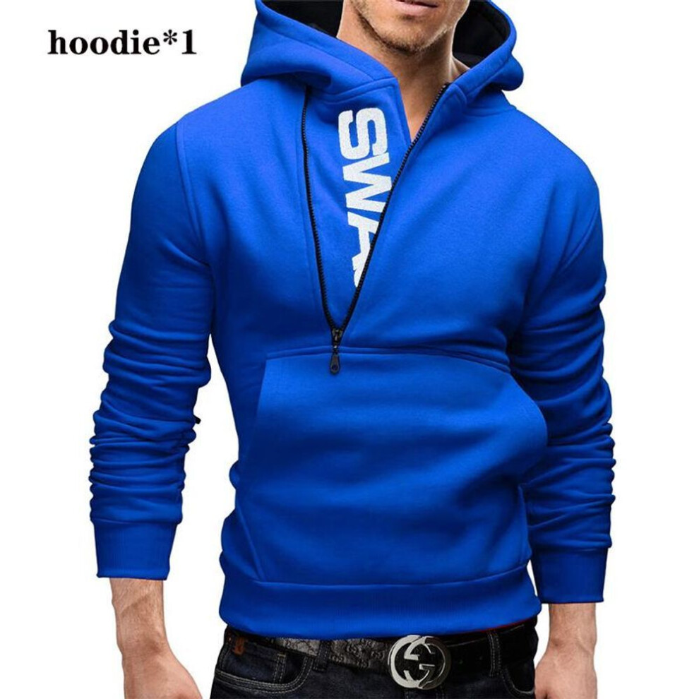 (blue, 2XL) Pullover Hoodies Men  Fleece Warm Pullovers Sweatshirts Quality  Mens Hoodies Jacket Hip Hop Sportwear