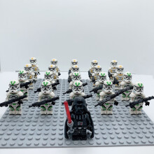 (21PCS Star Wars-20) 21PCS Star Wars Minifigures Kids Toy Set Fit Lego (Excludes base)