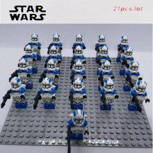 (21PCS Star Wars-26) 21PCS Star Wars Minifigures Kids Toy Set Fit Lego (Excludes base)