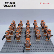 (21PCS Star Wars-30) 21PCS Star Wars Minifigures Kids Toy Set Fit Lego (Excludes base)