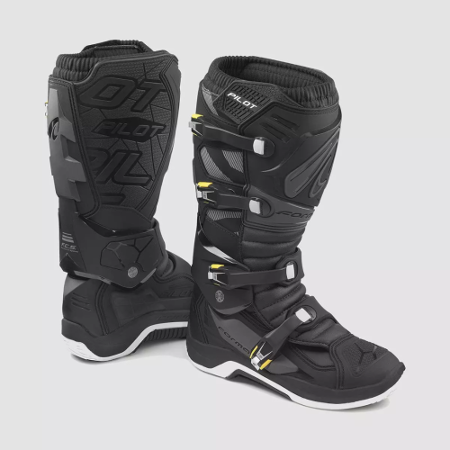 (46 / EU / 11 UK) Forma Pilot Black/Anthracite Motorcycle Boots Off-Road