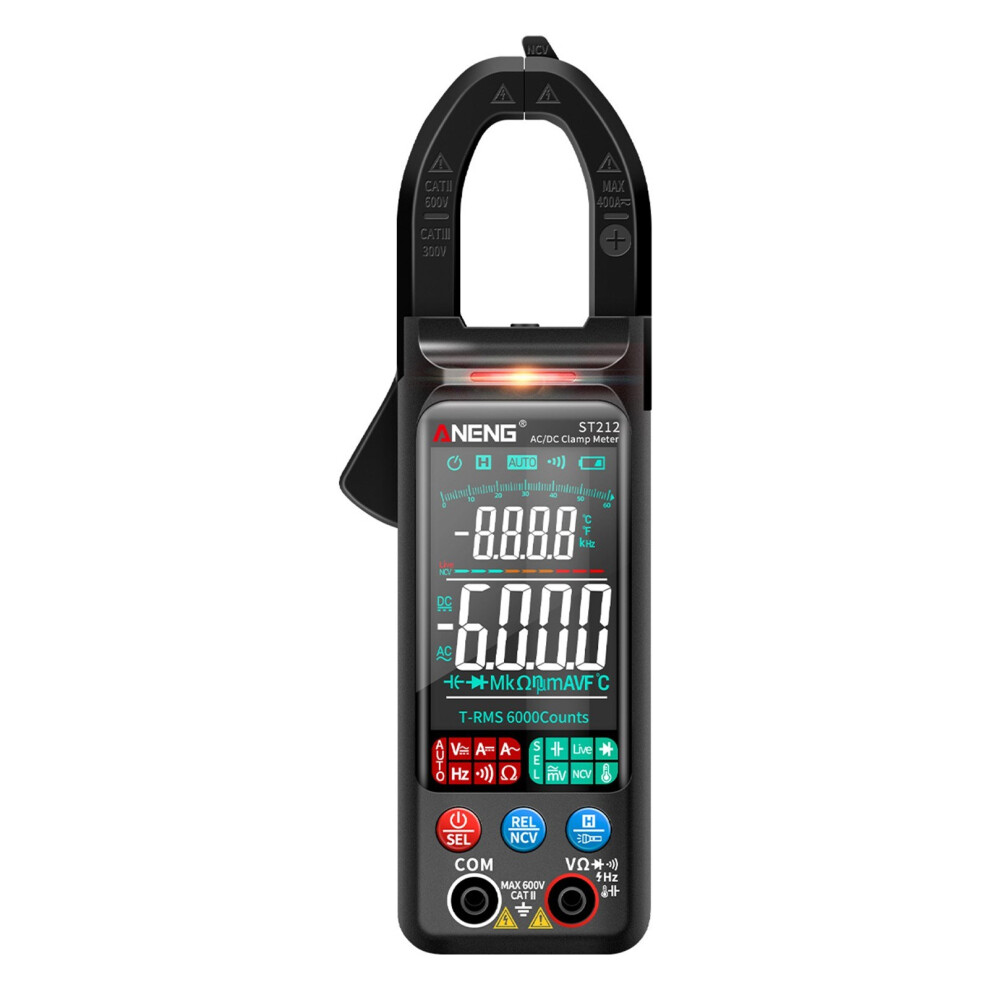 St212 Fixture Intelligent Digital Clamp Multimeter 6000 Count Intelligent Ac And Dc Voltmeter 400A Ammeter Va Color Display Automatic Range Fixture 4006889789704
