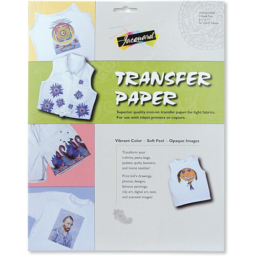 Iron On Transfer Paper for Light Fabrics 3pk - JAC9720