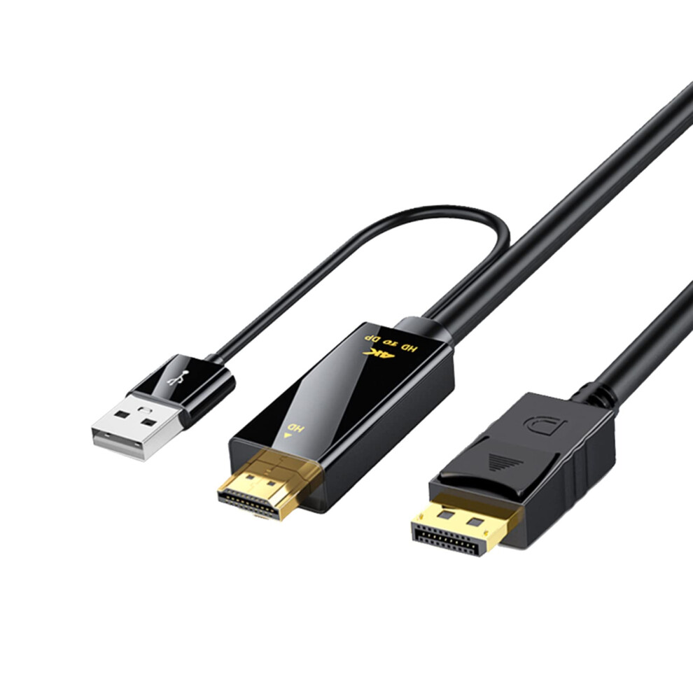 Chronus Hdmi To Displayport (Dp) Adapter 6Ft, Hdmi To Dp Adapter Cable 4K@60Hz For Computer, Xbox, Ns (Male To Male) 6976918052827