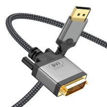 Chronus 2m DisplayPort to DVI Cable Line Video Transmission Cord Wire Support 4K@30Hz