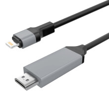 Chronus [Apple MFi Certified]Lightning to HDMI,Lightning to HDMI Adapter Cable 2K Lightning to Digital AV Adapter Sync Screen Converter for iPhone