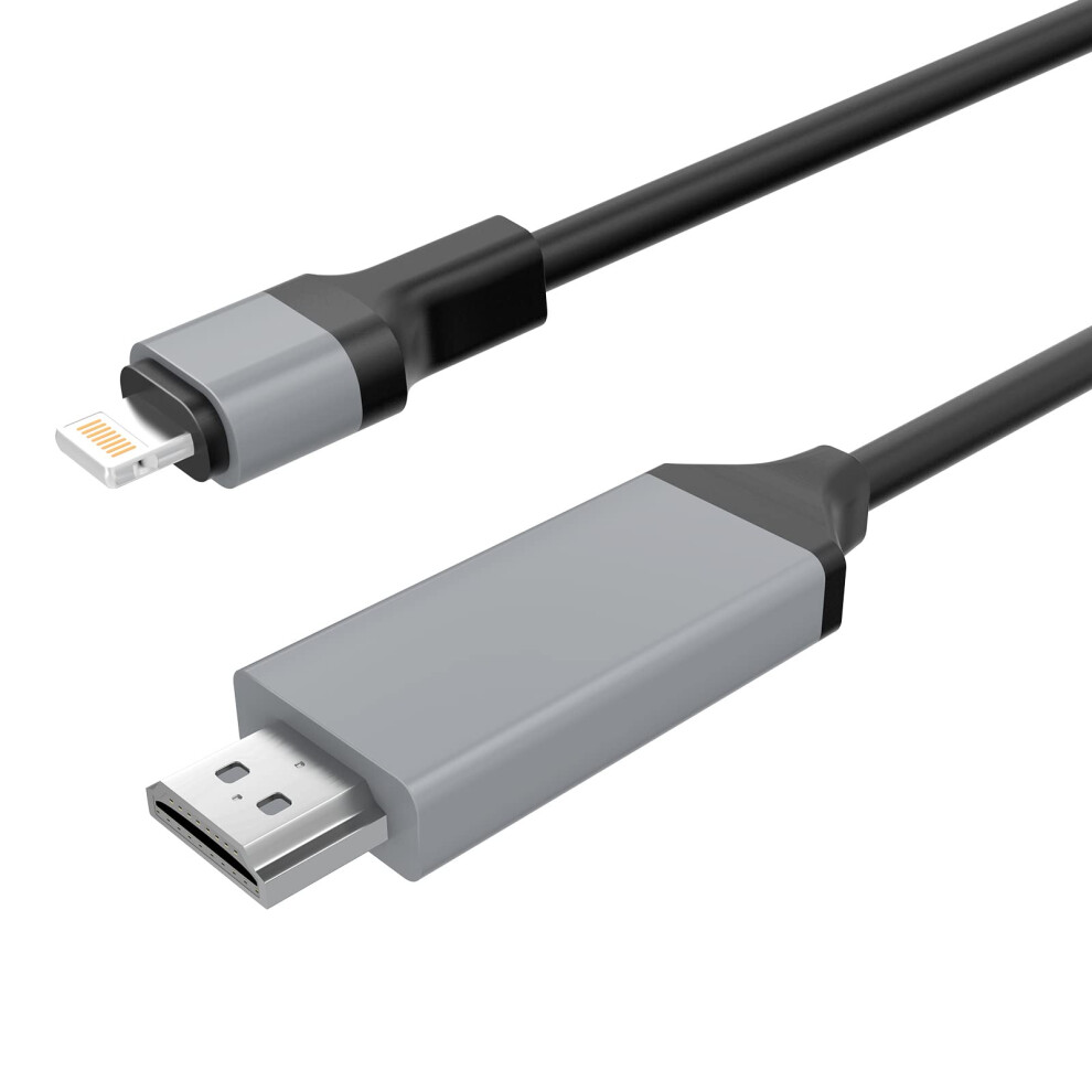 Chronus [Apple Mfi Certified]Lightning To Hdmi,Lightning To Hdmi Adapter Cable 2K Lightning To Digital Av Adapter Sync Screen Converter For Iphone 6976918052902