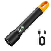 Linterna LED de camping de 3500 lúmenes, luz lateral COB, recargable por USB, para exteriores, senderismo, pesca, zoom telescópico.
