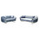 (Grey) The London Modern Chesterfield 3+2 Sofa Set 3