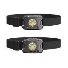 LED Headlamp, Rechargeable Waterproof Dimmable, Motion Sensor, LED Flashlight for Outdoor Camping, Hiking, Hunting, Repair, Running, Fishing(Black)