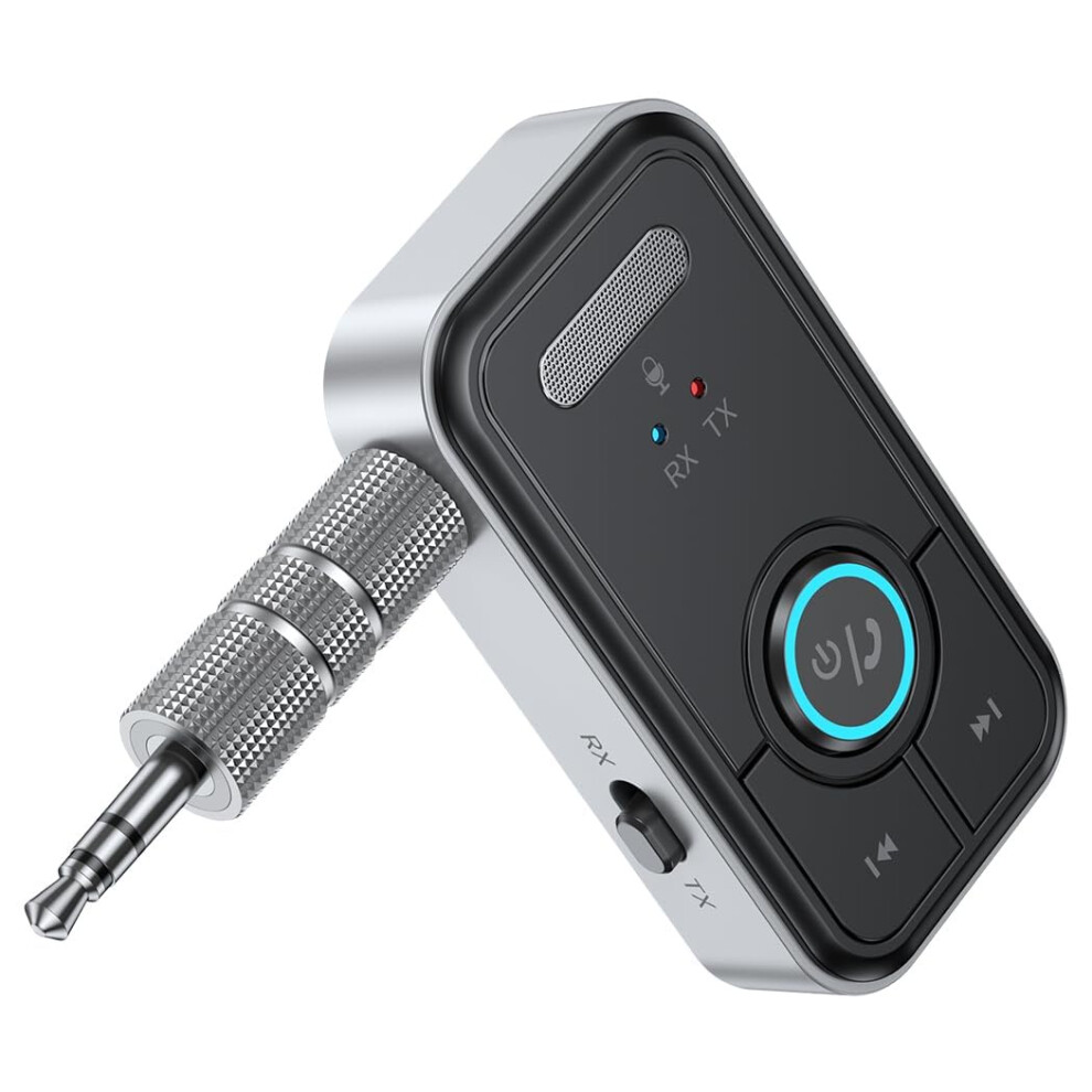 Chronus Bluetooth 5.3 Adapter 3.5Mm Jack Aux Dongle, 2-In-1 Bluetooth Transmitter Receiver For Car Audio/Home Stereo/Headphones/Speaker/Projector 6976918053008