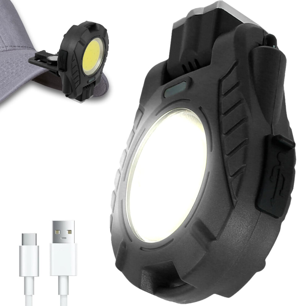 Photos - Flashlight Chronus Hat Clip Light Rechargeable Clip Headlamps Waterproof Portable Pocket Lights with Magnet Back 4 Lighting Mode Up Dow