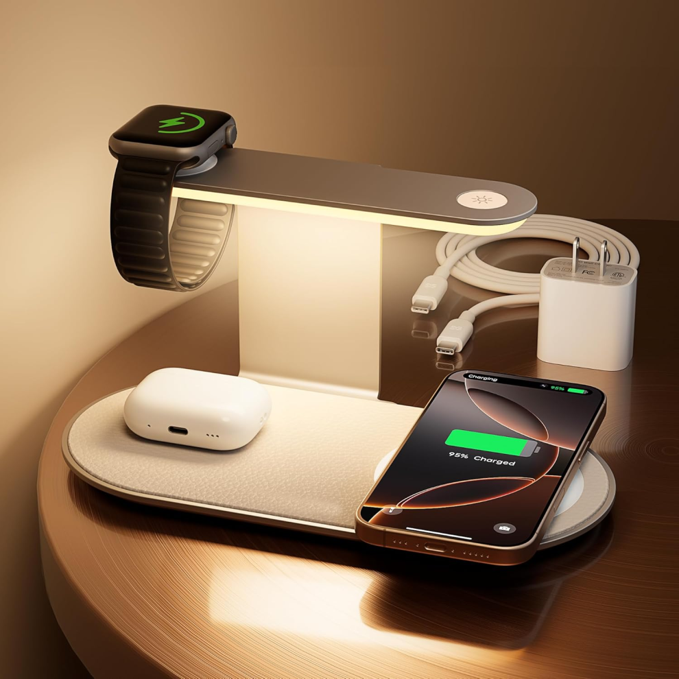 Chronus Light Magsafe Wireless Charger Station With Night 15W Fast Charge