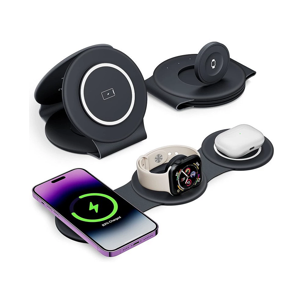 Chronus 3 In 1 Charging Station 18W Foldable For Iphone And Apple Watch Series/Airpods 6976918052353
