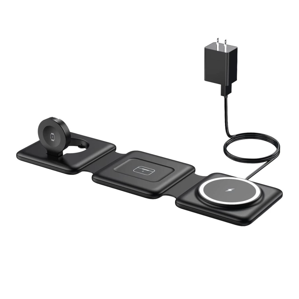 Chronus 3-In-1 Foldable Magnetic Wireless Charger Stand For Iphone, Watch, Airpods 6976918052308