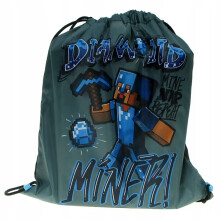 Minecraft Drawstring Gym Bag Backpack 32 x 36 cm