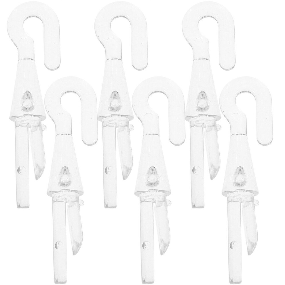 Kricely (As Show, One Size) 6Pcs Blind Wand Replacement Hook Blind Wand Connector Wand Cap Wand Tip Hooks