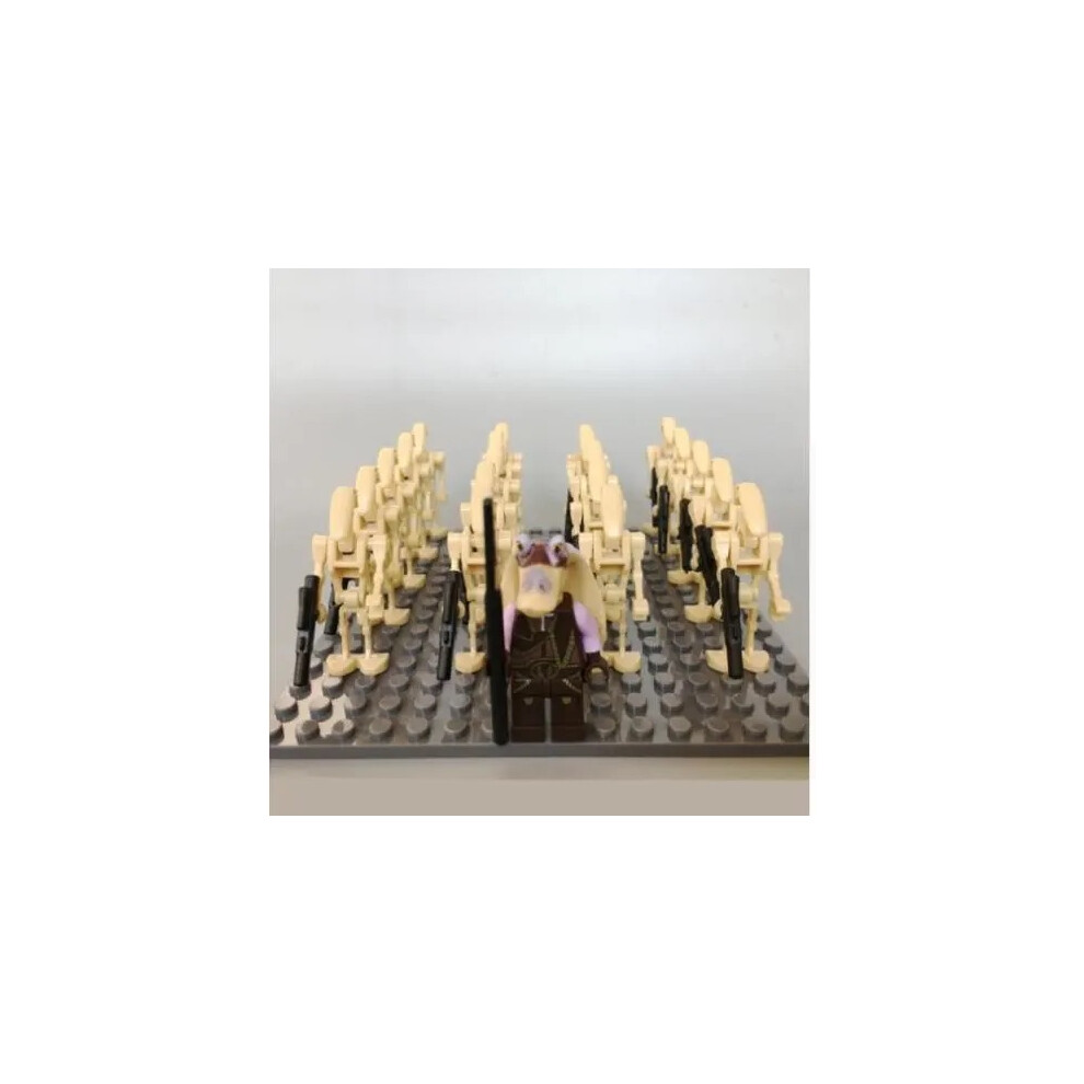 Enekio (21Pcs-L) 21Pcs Star Wars Super Battle Droid Minifigures Compatible Toy