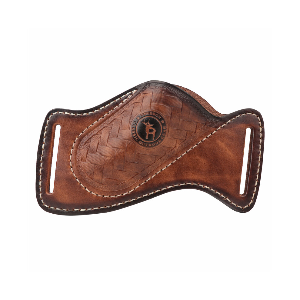 (Big Size) Tourbon EDC Leather Pocket Organizer for Folding Knife Mini Knife Pouch Multitool EDC Carrier Pocket Slip with Belt Loop
