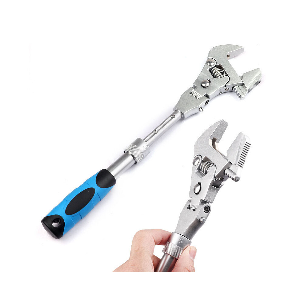 (5 in 1 wrench) Multifunction 5 In 1 Torque Wrench 10 Inch Adjustable Ratchet Wrench 180 Degree Folding Spanner Mini Spanners Home Repair
