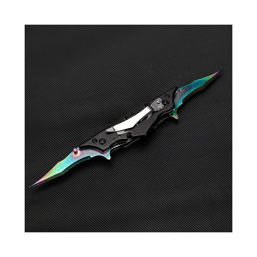 (Style B) Stainless Steel Folding Knife Portable EDC Pocket Knife Multi-purpose Cutting Knife for Box Cutter Camping BBQ