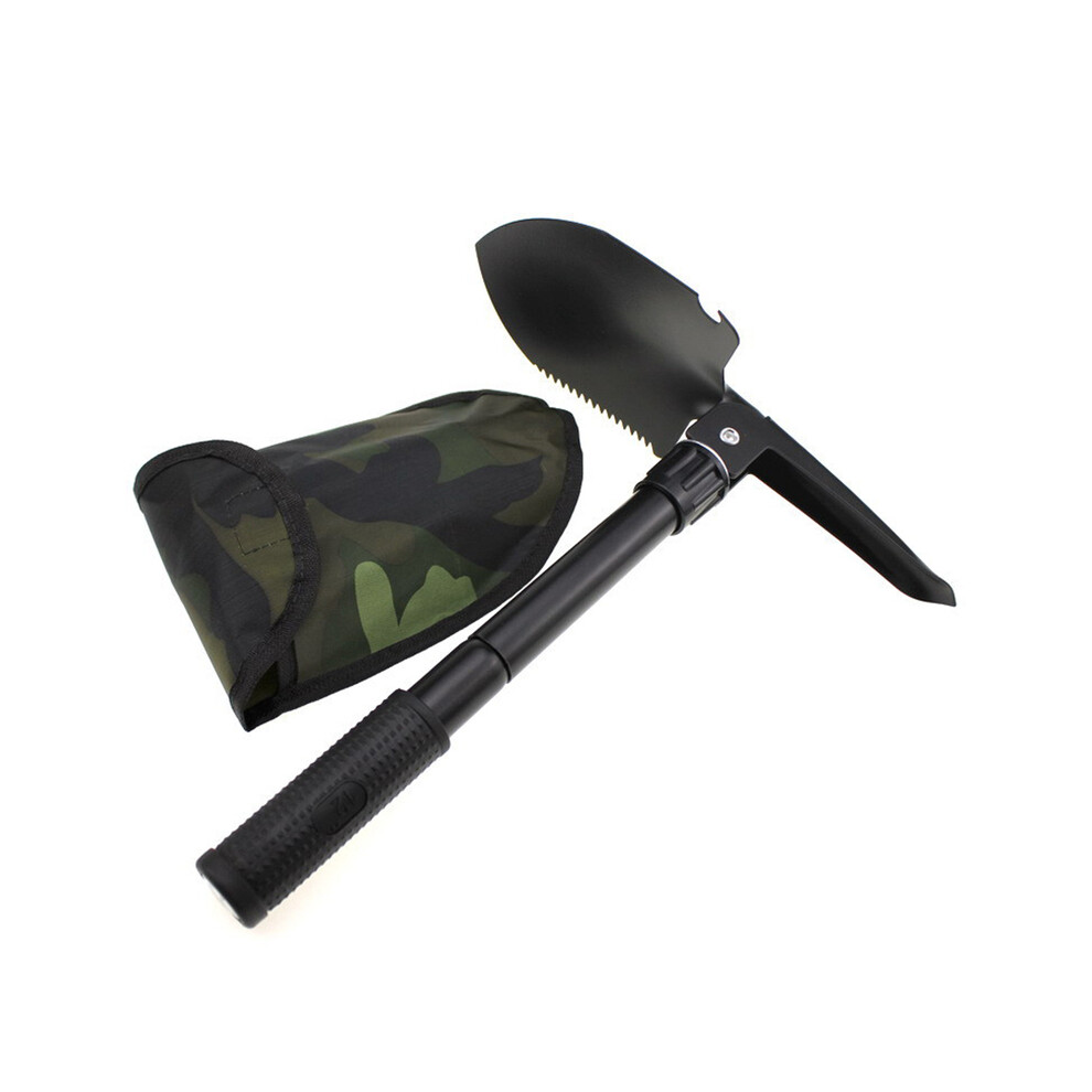 (As Picture) Multi-function Camping Shovel Foldable Shovels Military Tactical Shovel Hiking Outdoor Garden Hoe Digging Hand Tool Kit