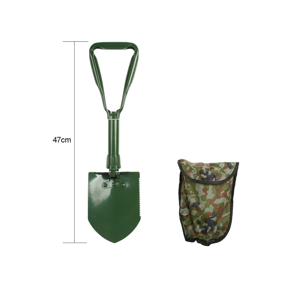 (4) Multi-function Camping Shovel Military Portable Folding shovel Survival Spade Trowel Dibble Pick Emergency Garden Tool