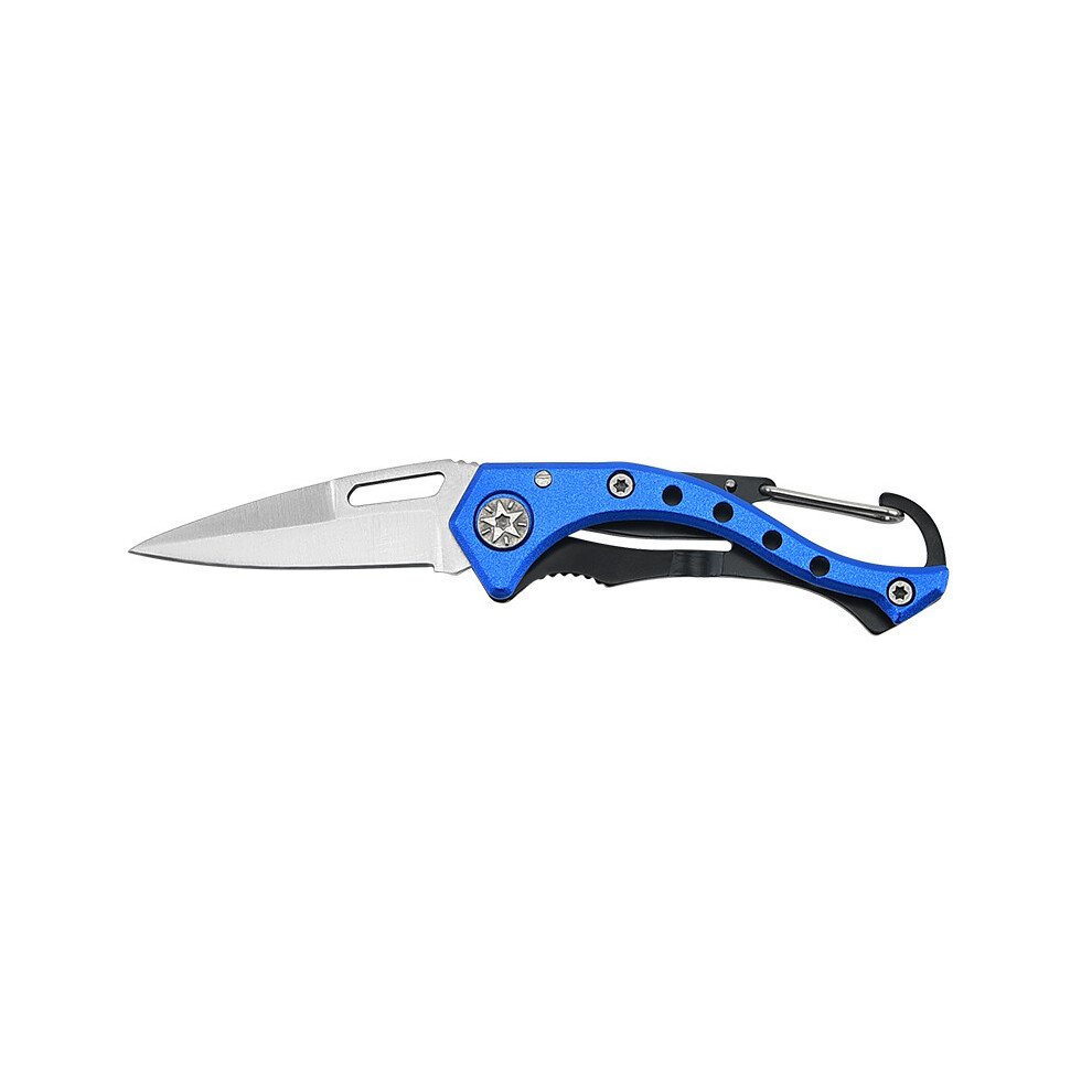 (B) 1Pc Multipurpose Stainless Steel Folding Knife Keychain Portable Mini Pocket Knife Key Chain Outdoor Emergency Survival