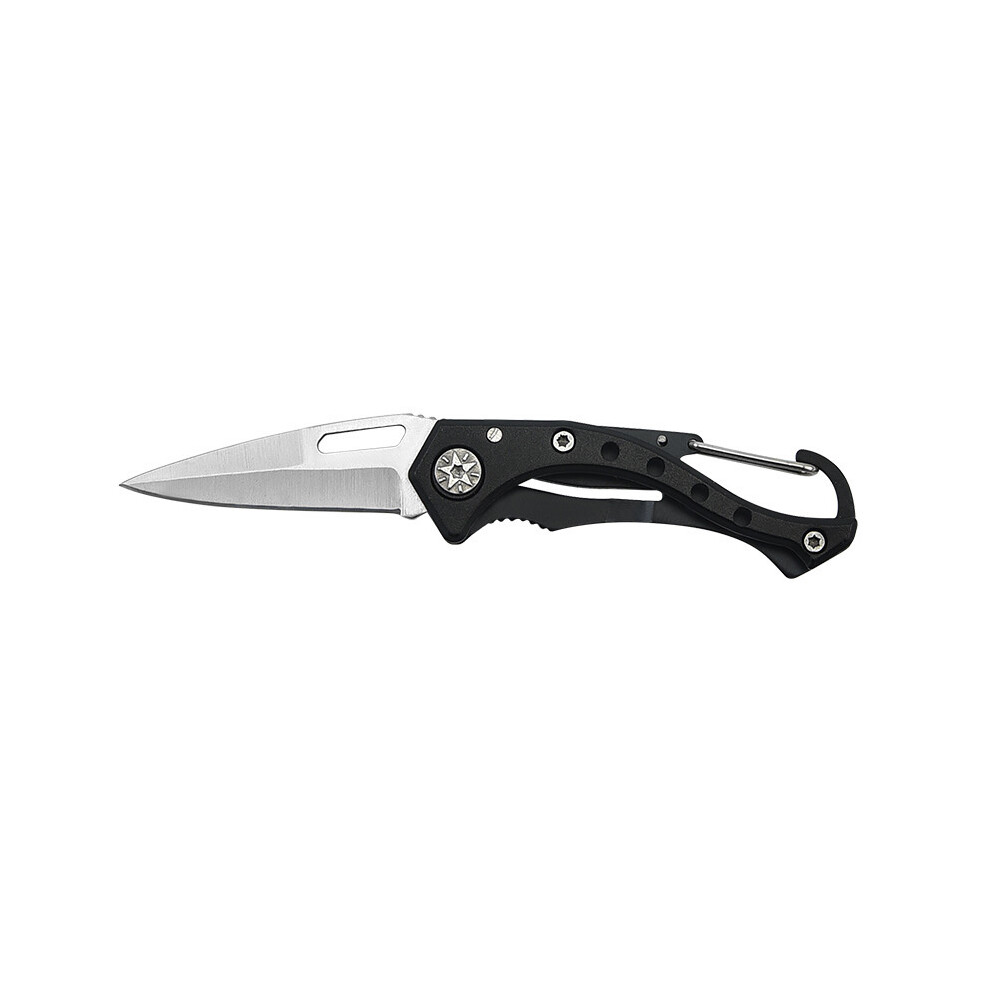 (A) 1Pc Multipurpose Stainless Steel Folding Knife Keychain Portable Mini Pocket Knife Key Chain Outdoor Emergency Survival