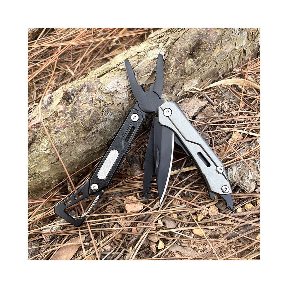 (Multitool) Mini Multitool Survival Folding Knife Pliers Saw EDC Steel Multifunctional Pocket Knife Wire Stripper Jackknife Box Cutte