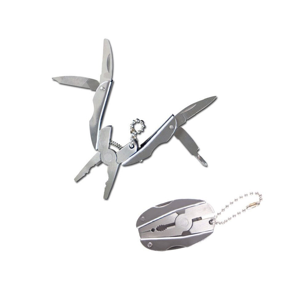 (silvery) Multifunctional Pliers Mini Lightweight Portable Multifunctional Turtle Back Pliers Beetle Pliers Turtle Folding Pliers