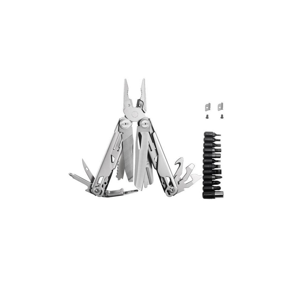 (DL2-Bit-Cutter) Daicamping DL2 Folding Knife Scissor Multitools Tactical Clamp Combination Survival Gear Multifunctional Opener Multi Tool