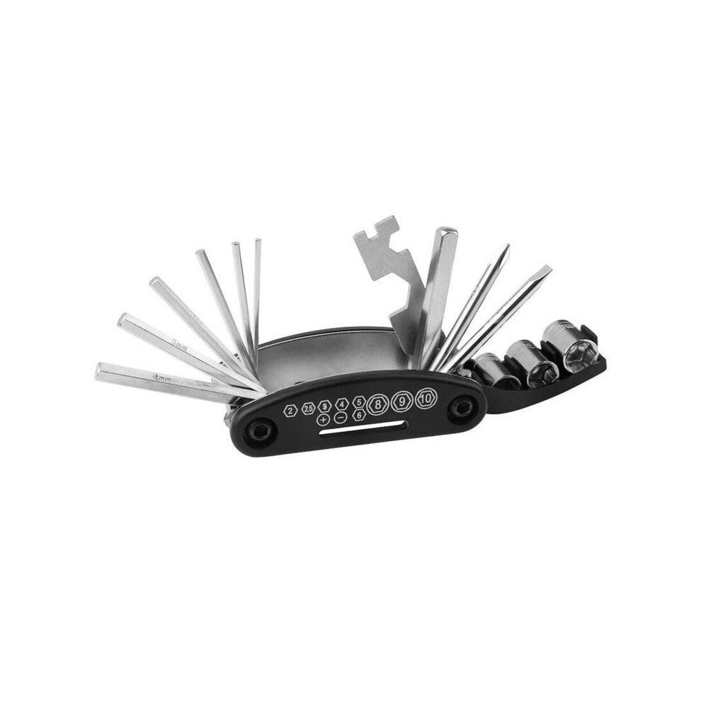 (1pc) 16-in-1 Multi-functional Bicycle Tool Hexagonal Screwdriver Socket Wrench Portable Folding Multi Purpose Tool For Bike Owners