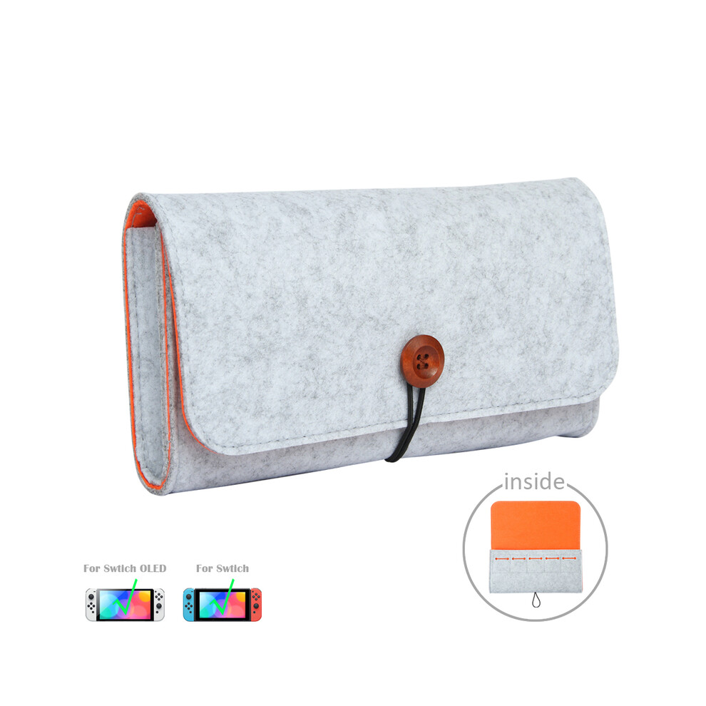 Maxpower (11 Gray) Carrying Storage Bag Game Card Host Portable Travel Protection Cover For Nintendo Switch Oled Ns Carry Protective Pouch