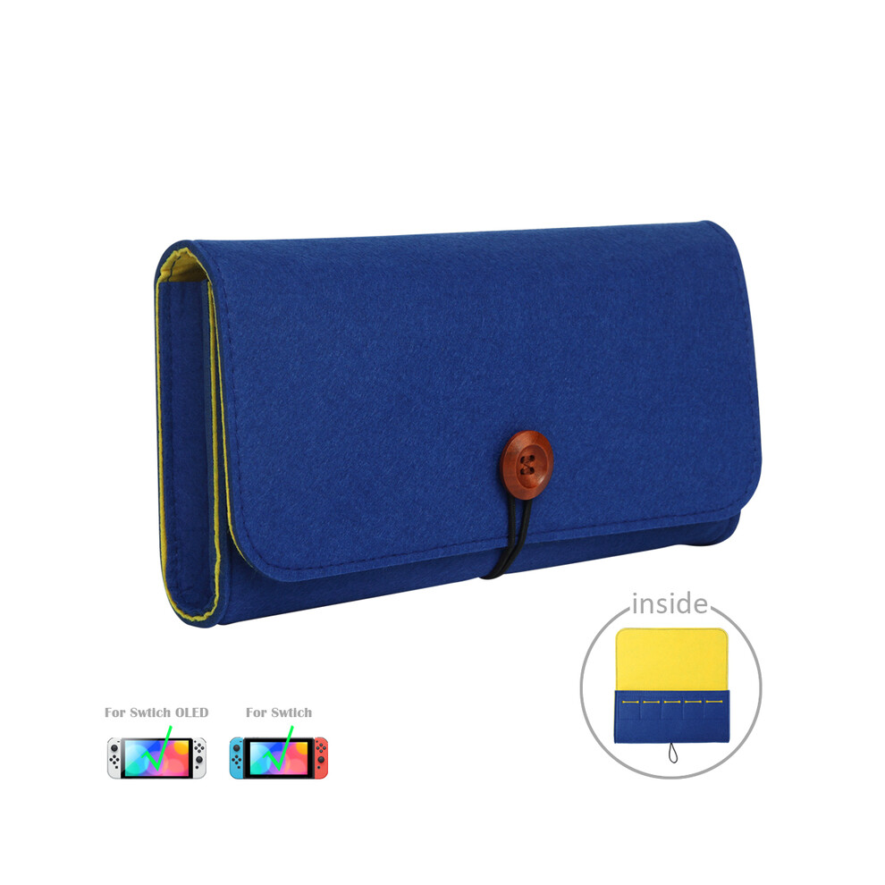 Maxpower (15 Darkblue) Carrying Storage Bag Game Card Host Portable Travel Protection Cover For Nintendo Switch Oled Ns Carry Protective Pouch