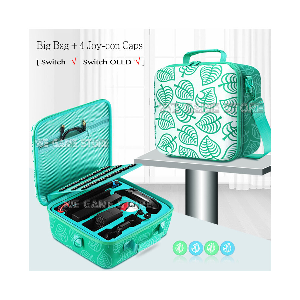 (5 in 1 Kit 3) New Large Capacity Soft Sponge Lining Carrying Case Shoulder Bag Travel Pouch For Nintend Switch OLED Console Game Accessories-image-OPC-PG8NHTY-NEW