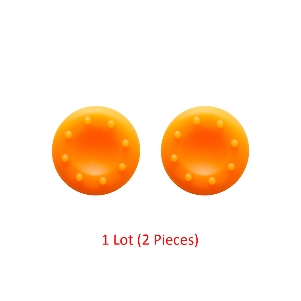 (Orange) Silicone Joystick Caps Controller Thumb Stick Grips For Sony Playstation Dualsense Dualshock 5 4 Ps5 Ps4 For Nintendo Switch Orange 9190758640014